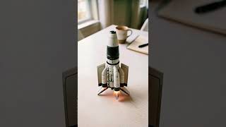 This Saturn V Rocket Toy Actually Works #saturnv #rocket #mechanicaltoy #space #viralshorts