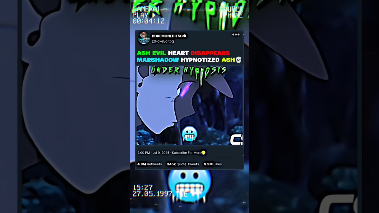 ASH EVIL HEART DISAPPEARS MARSHADOW HYPNOTIZED ASH 💀| 