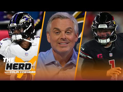 Ravens beat Bucs, Cardinals beat Chargers,  Is Lamar Jackson on pace for the MVP? | NFL | THE HERD