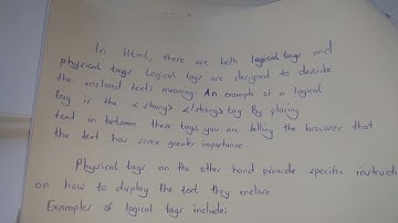 Logical tags Vs Physical tags in web development