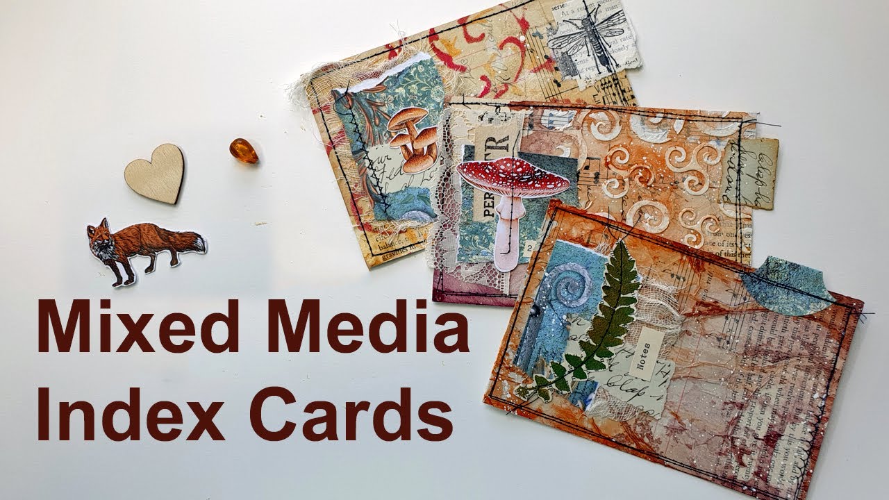 Mixed Media Index Cards for Journals indexcards journaling YouTube