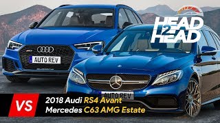 2018 Audi RS4 Avant Vs Mercedes C63 AMG Estate - High Performace Wagon Comparison