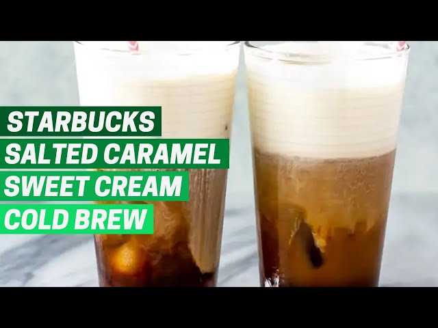 Salted Caramel Cream Cold Brew {Starbucks Copycat} - The Girl on Bloor