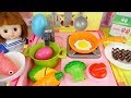 Baby doll cart kitchen and refrigerator toys baby Doli play