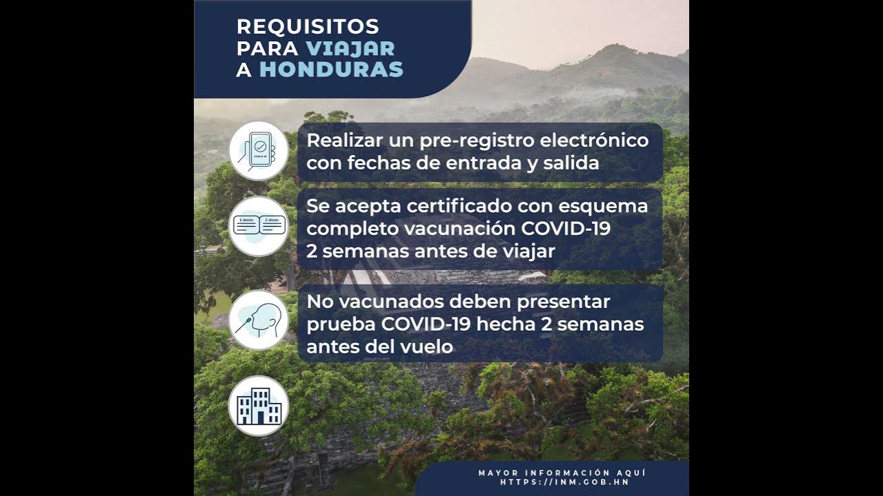 Requisitos para viajar a Honduras COVID 19 YouTube