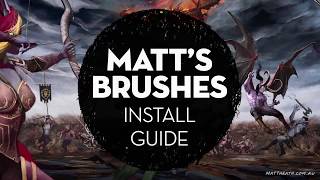 How to download & install my Photoshop Brushes