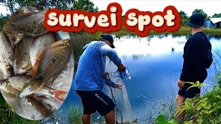 Survei spot baru!!!! Mancing sambil jala ikan 