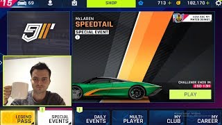 стрим Asphalt 9 супер миссия McLaren SpeedTail уровень от 1 до 3