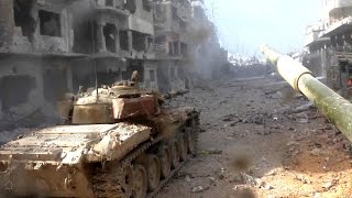 ᴴᴰ a Tank with GoPro™ get Hit in an Ambush in Darayya Syria ♦ subtitles ♦