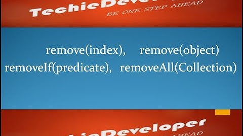 10.Remove RemoveAll RemoveIf in ArrayList