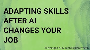 Adapting Skills After AI Changes Your Job