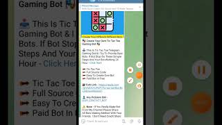 How to create tic tac toe telegram Gaming bot #telegram #tictactoe #bot Tic Tac Toe Source Code screenshot 1