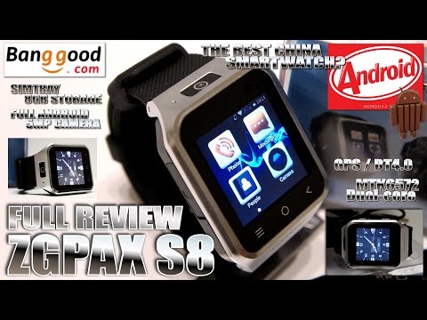 ZGPAX S8 [MEGA REVIEW] The BEST Android OS Smart Watch? - Video by s7yler