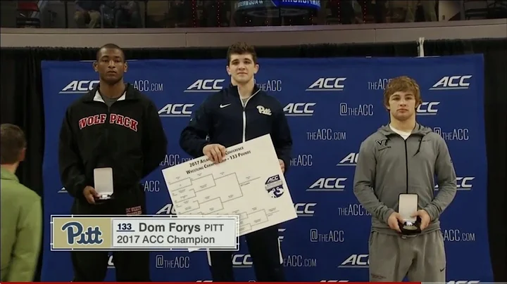 Wrestling | Dom Forys Wins 2017 133lb ACC Champion...