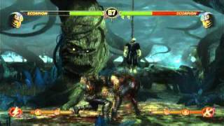 Scorpion 76% Wall Combo in Mortal Kombat 9 Demo for PS3 Resimi