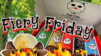 FAT CAT Heat Lover’s 5 Bottle Hot Sauce Gift Box! | My First Fiery Friday VIEWER’S EDITION!