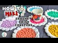 How to Crochet Stunning Daisy Coasters for Your Tea &amp; Coffee Times 🌼 Perfect in any colours