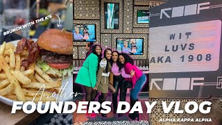 VLOG: Alpha Kappa Alpha Founders Day Brunch  | Day in the life of the pretty girls