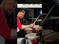 Drummer shows simple and fast drum fills  32nd note drum fill