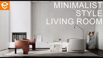 TUTORIAL:  Realistic Render  | Enscape 4.1 Interior Minimalist Style Living Room Rendering
