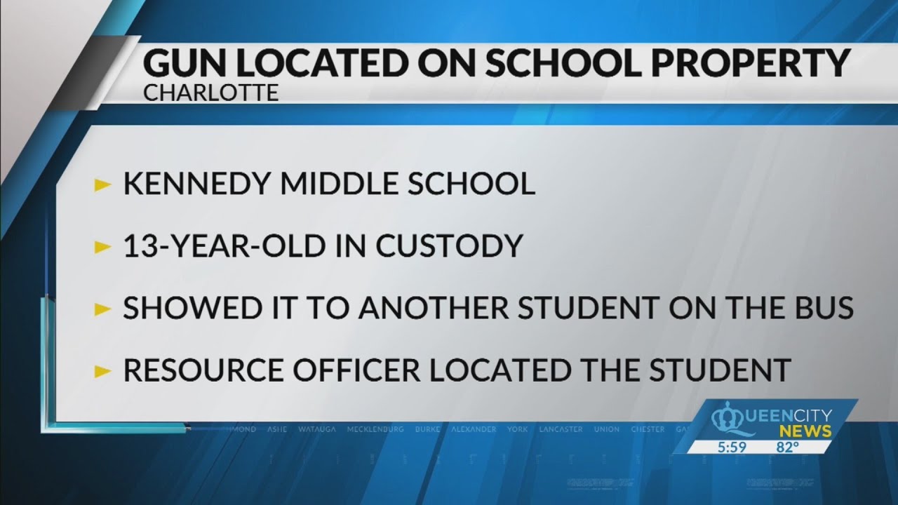 13-year-old in custody after gun found at SW Charlotte school - YouTube