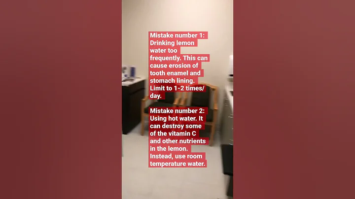 The 4 Mistakes People Make with Drinking Lemon Water | #lemonwater #weightloss #shorts #short