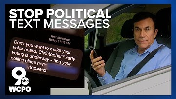 How to stop political text messages and calls