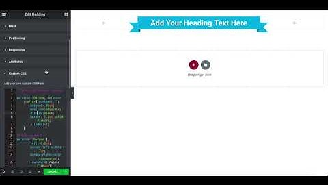 Elementor How to Add a ribbon effect to Headings in Elementor
