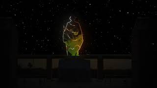 Statue Projection Mapping Mahatma Gandhi