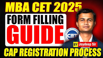 MBA CET 2025 Registration: Step-by-Step Guide | MBA Form Filling Guide