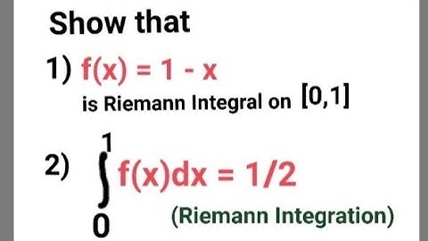 Riemann Integral Important Questions | Higher Engineering Mathematics | Riemann Integration|