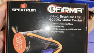 Mini B install Spektrum RC Firma Brushless Motor/ESC 2-in-1 Combo (6000Kv)