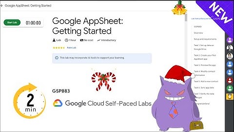 Google AppSheet: Getting Started | #2024 | #GSP883 |#qwiklabs