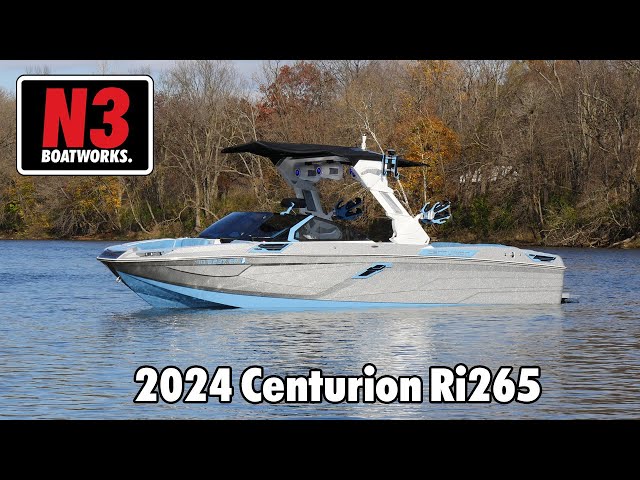 2024 Centurion Ri265 - Silver/Mist Blue - On Water || N3 Boatworks