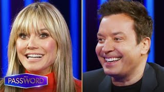 Heidi Klum And Jimmy Fallon Come Up With Unusual Pword Clues Nbcs Pword