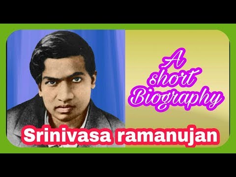 Srinivasa Ramanujan shot biography - YouTube