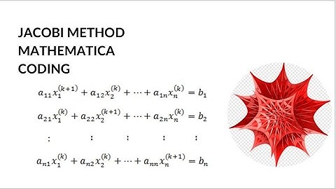 Jacobi Method  Coding|| Computing Tools in Mathematica|| Bs math 8th|| MTH-604|| Lecture # 08 Urdu