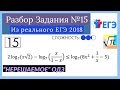 Разбор задания №15 из Рельного ЕГЭ 2018