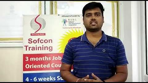 Siddhartha Trained & Placed from Sofcon Pune
