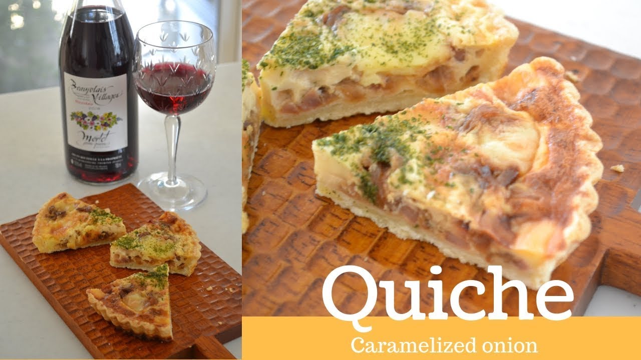 How to make Caramelized Onion and Bacon Quiche～キッシュの作り方～（EP83） | Kitchen Princess Bamboo