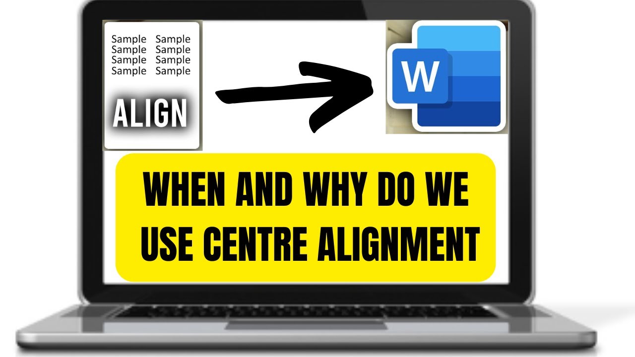 Centre Alignment In MS Word - When and Why To Use It ? (URDU/HINDI)