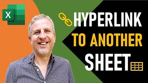 Excel Hyperlink to Another Sheet in the Same Workbook