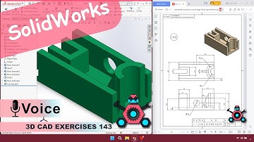 SolidWorks | 3D CAD EXERCISES 143 | StudyCadCam | Solution Tutorial |