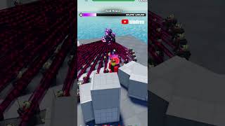100 Hackers vs Legacy Void Reaver in TDS! 💜 #tds #roblox #towerdefensesimulator #shorts