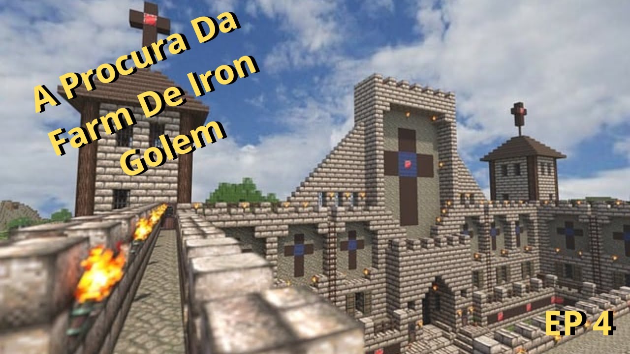 ⛏🧱A Saga do Castelo Automático🧱⛏(LIVE🔴)(A Procura Da Farm De Iron Golem