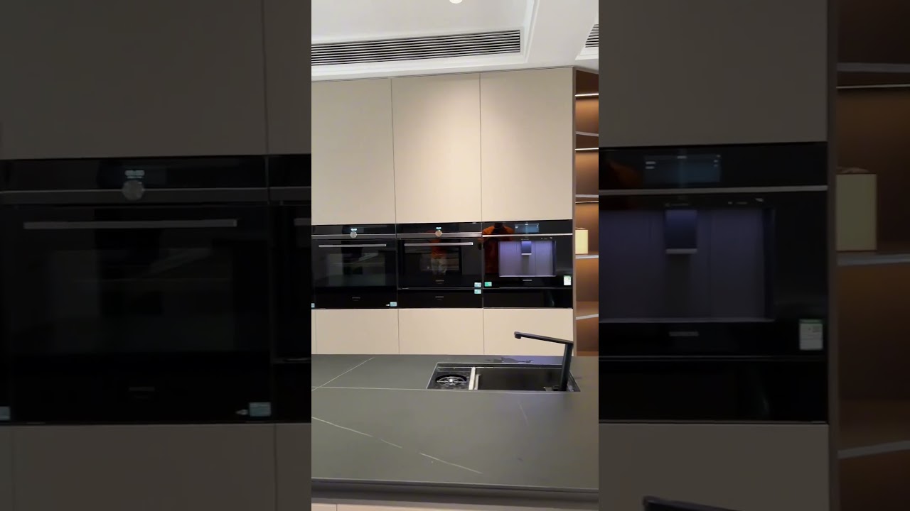 Customized living room cabinets and kitchen cabinets