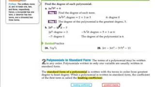 7-4 Notes on Polynomials