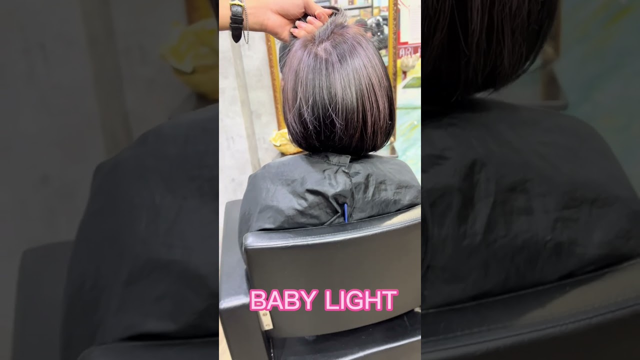 HAIR BABY LIGHT CHO TÓC ĐÃ NHUỘM ĐEN NHIỀU LẦN... - youtube