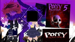 🌈🌺 Poppy Playtime react to themselves!!// Chapter 5// GACHA// part1//second video💞