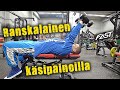 Hulkin treenikorneri: ranskalainen punnerrus käsipainoilla